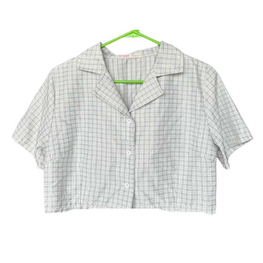 Button Up Crop Top
